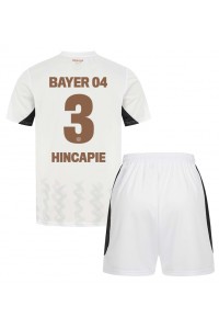 Fotbalové Dres Bayer Leverkusen Piero Hincapie #3 Dětské Venkovní Oblečení 2024-25 Krátký Rukáv (+ trenýrky)